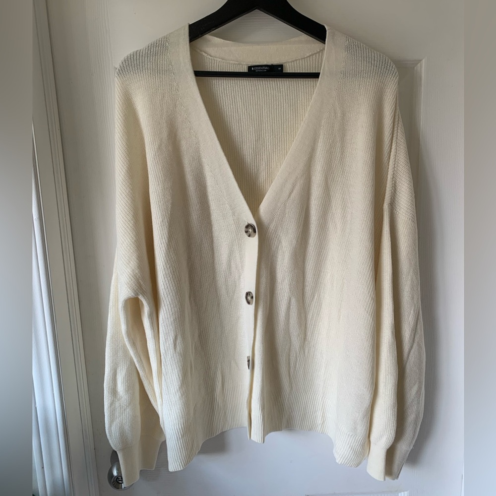 ☀️ 3/$20 White Cardigan 3X